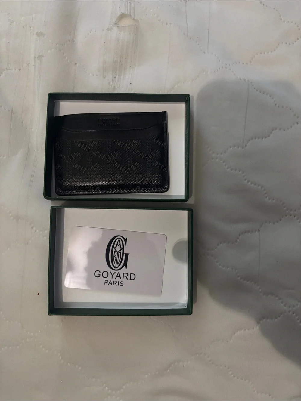 Goyard Black Leather Card Case - Picture 3 of 4